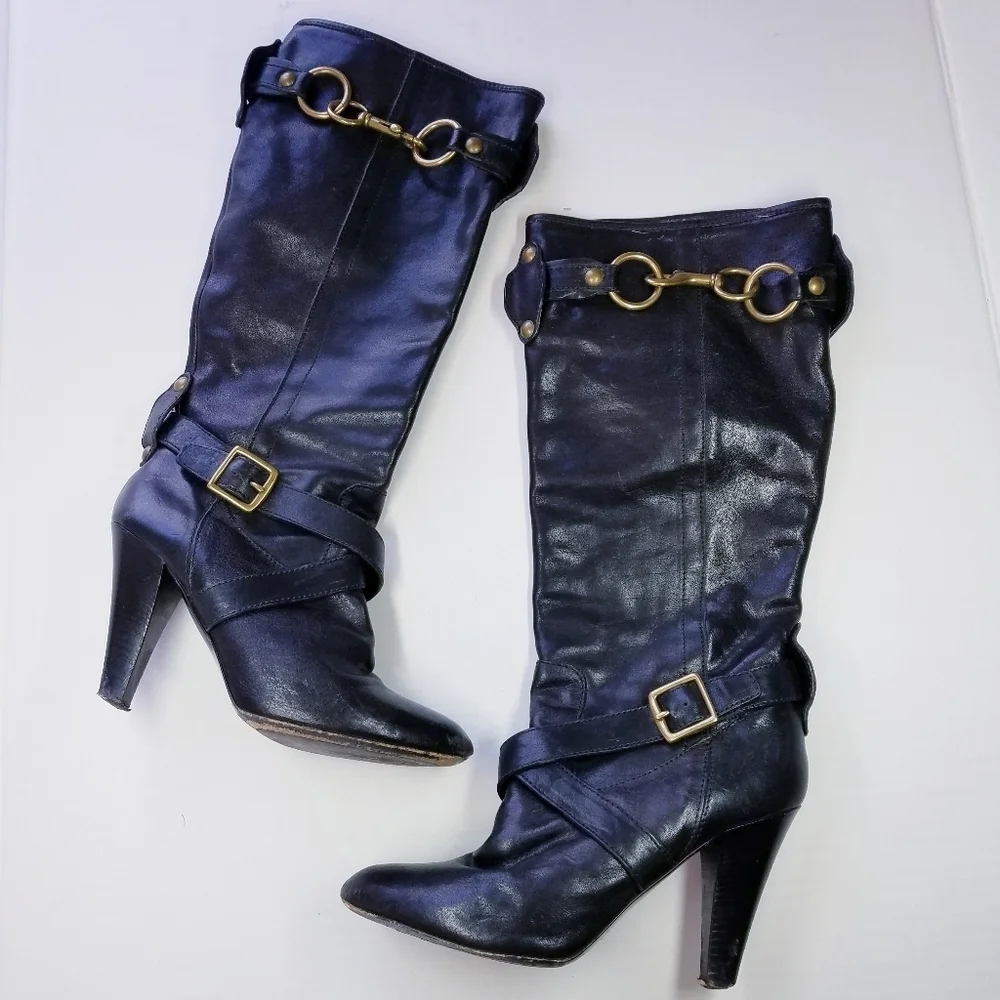 Coach |‎ Knee Length buckle Leather boots 7
